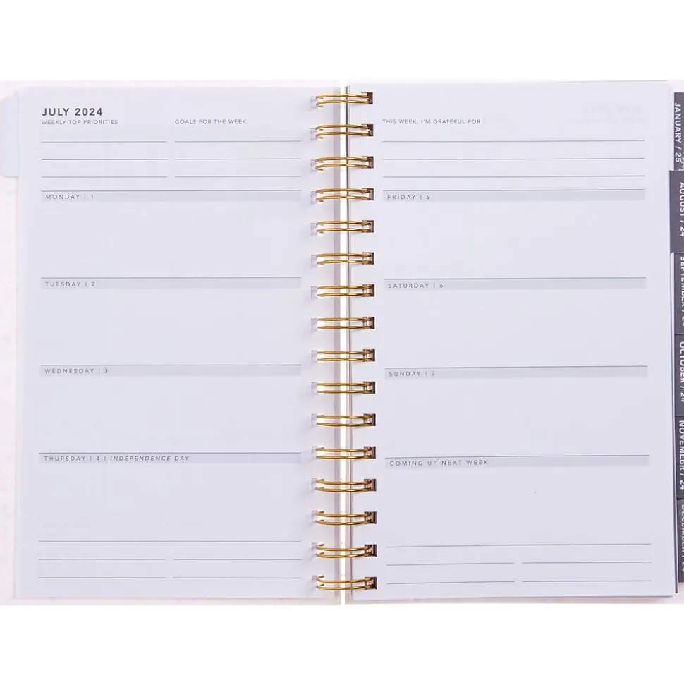 2024 -2025 Gartner Studios Dots 5.63" x 8.27" Academic Weekly & Monthly Planner, Plastic Cover, Multicolor (109411)
