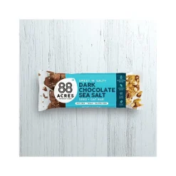 88 Acres Sweet 'N' Salty Gluten-Free Dark Chocolate/Sea Salt Seed and Oat Bar, 1.6 oz., 9 Bars/Box (310001)