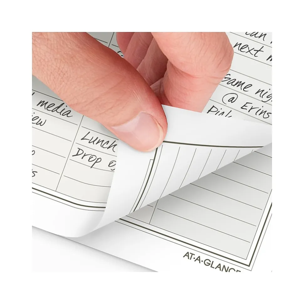 2025 AT-A-GLANCE 5.5" x 8.5" Daily & Monthly Planner Refill Pages, White/Brown (481-225-25)