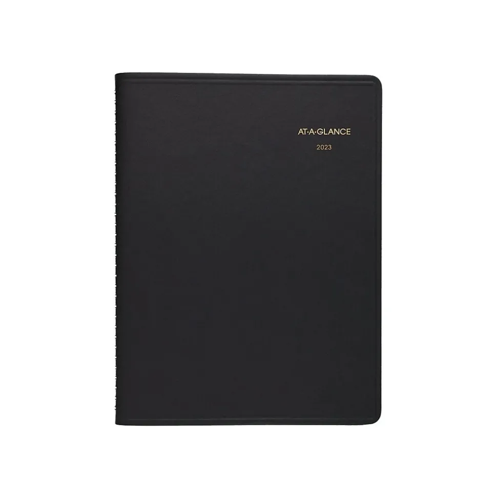 2023-2024 AT-A-GLANCE 9" x 11" Monthly Planner, Black (70-260-05-23)