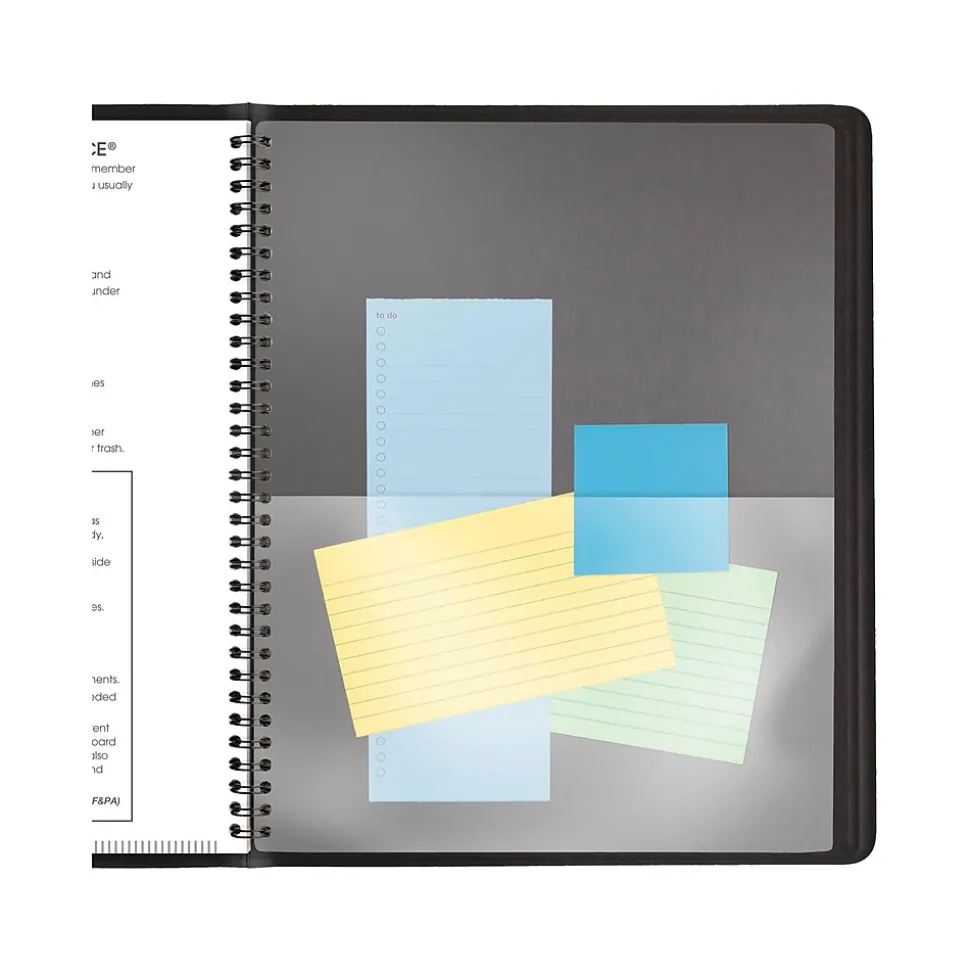 2025 AT-A-GLANCE 9" x 11" Monthly Planner, Faux Leather Cover, Black (70-260-05-25)
