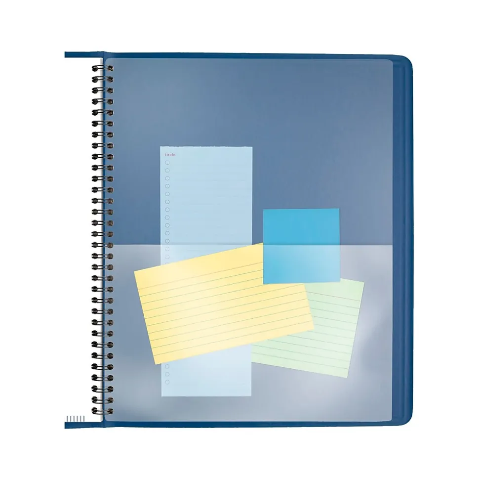 2025-2026 AT-A-GLANCE 9" x 11" Monthly Planner, Faux Leather Cover, Blue (70-250-20-25)