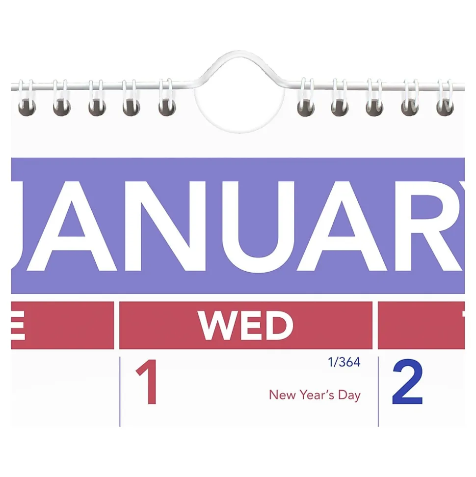 2025 AT-A-GLANCE 20" x 30" Monthly Wall Calendar, White/Purple (PM4-28-25)