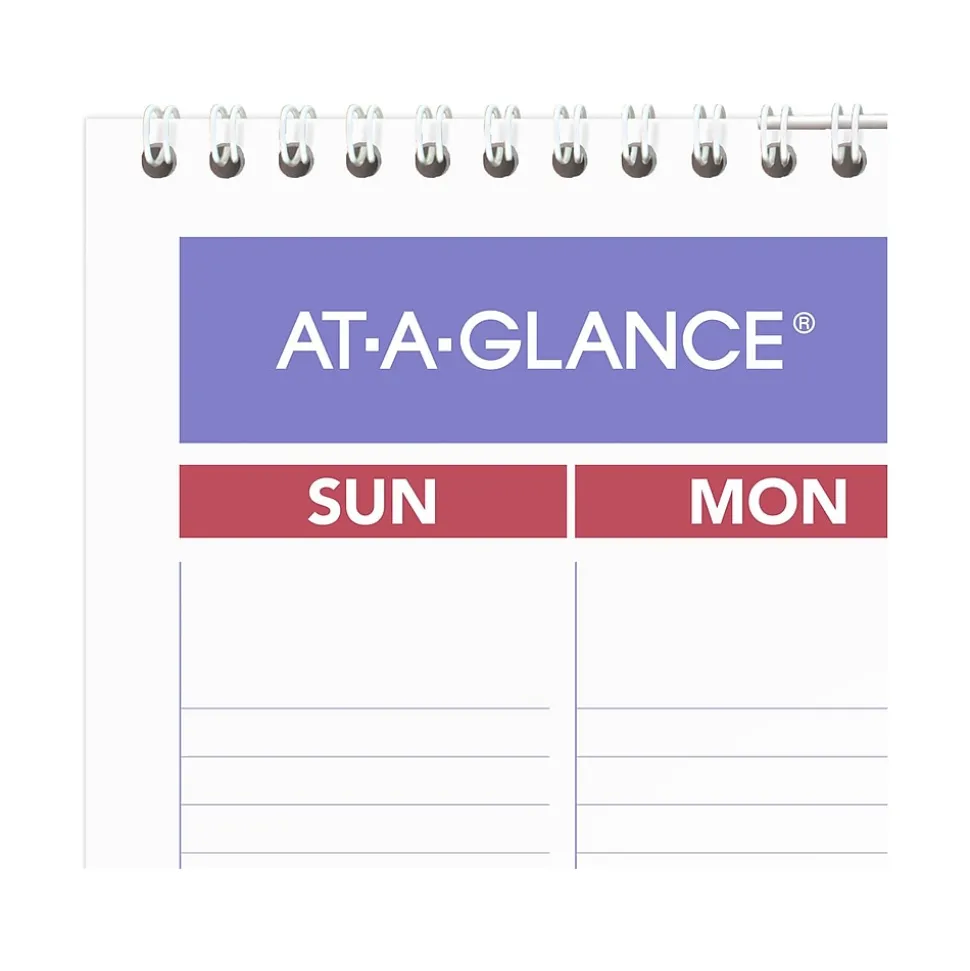 2025 AT-A-GLANCE 15.5" x 22.75" Monthly Wall Calendar, White/Purple (PM3-28-25)