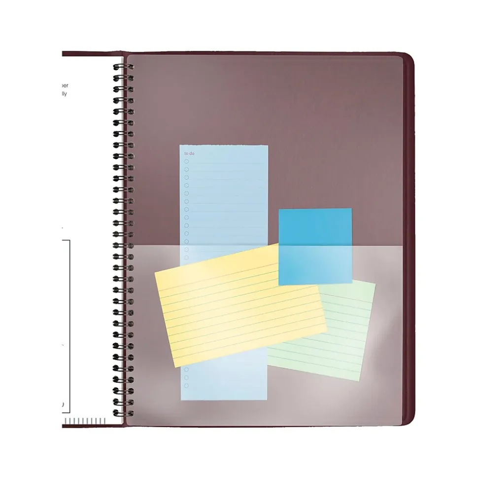 2025 AT-A-GLANCE 8.25" x 11" Weekly Appointment Book Planner, Faux Leather Cover, Wine Stone (70-950-50-25)
