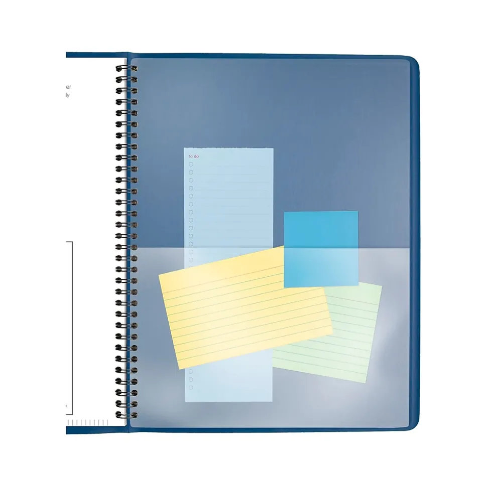 2025 AT-A-GLANCE 8.25" x 11" Weekly Appointment Book, Faux Leather Cover, Blue (70-940-20-25)