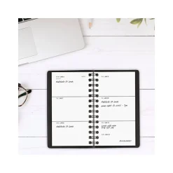 2025 AT-A-GLANCE 2.5" x 4.5" Weekly Planner, Faux Leather Cover, Black (70-035-05-25)