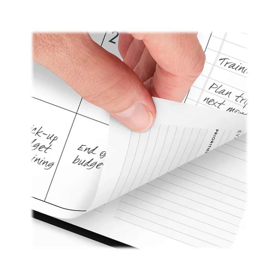 2024-2025 AT-A-GLANCE Contemporary 8.25" x 11" Academic Weekly & Monthly Planner, Faux Leather Cover, Graphite