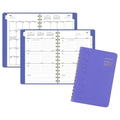2024-2025 AT-A-GLANCE Contemporary 5" x 8" Academic Weekly & Monthly Planner, Purple (70-101X-18-25)