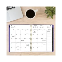 2025 AT-A-GLANCE Contemporary 9" x 11" Monthly Planner, Faux Leather Cover, Purple (70-250X-14-25)