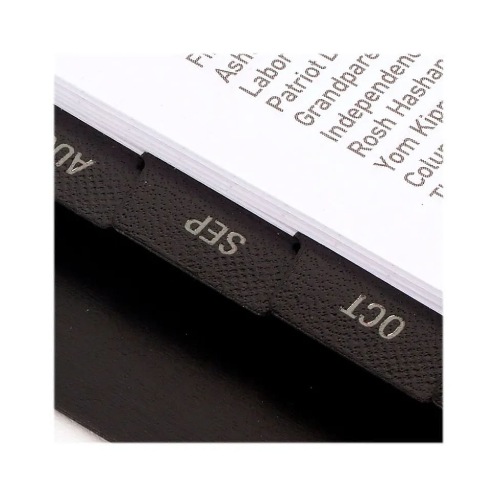 2024-2025 AT-A-GLANCE Contemporary Lite 7" x 8.75" Academic Weekly & Monthly Planner, Faux Leather Cover, Black