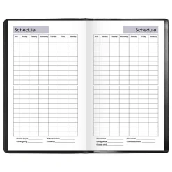 2024-2025 AT-A-GLANCE DayMinder 3.5" x 6" Academic Weekly Planner, Black (AY48-00-25)