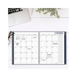 2025 AT-A-GLANCE DayMinder 8.5" x 11" Monthly Planner, Poly Cover, Gray (GC470-07-25)