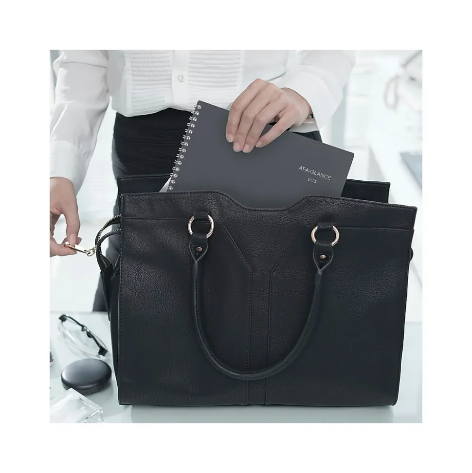 2025 AT-A-GLANCE DayMinder 8.5" x 11" Monthly Planner, Poly Cover, Gray (GC470-07-25)