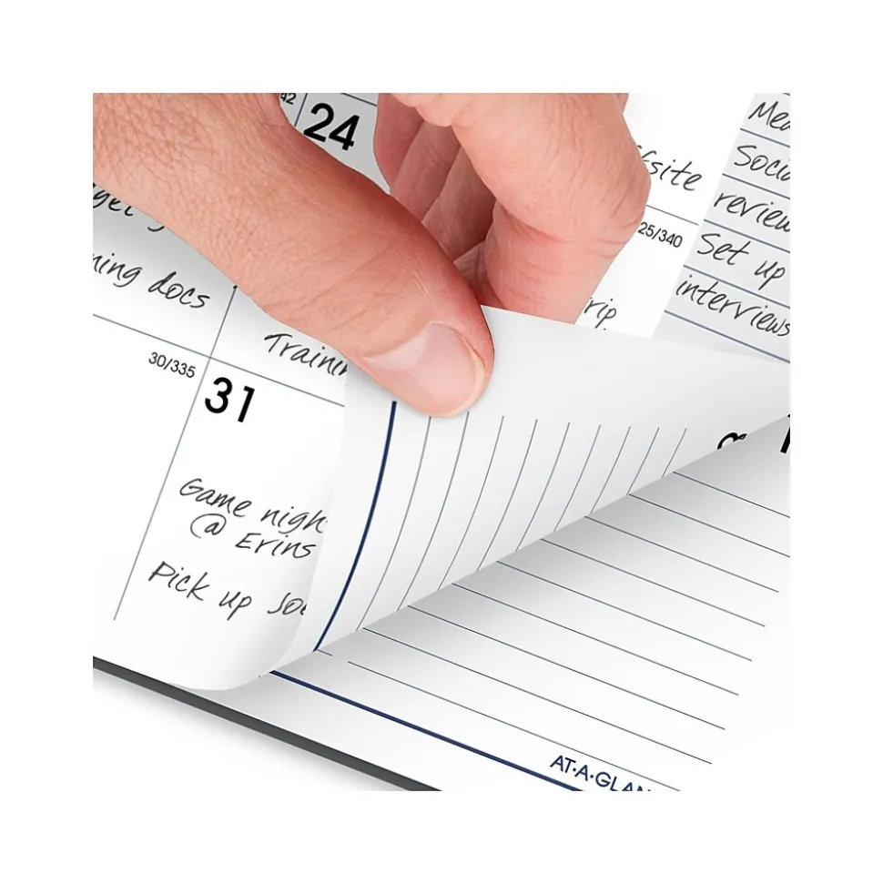 2025 AT-A-GLANCE DayMinder 5" x 8" Weekly & Monthly Planner, Plastic Cover, Gray (GC200-07-25)