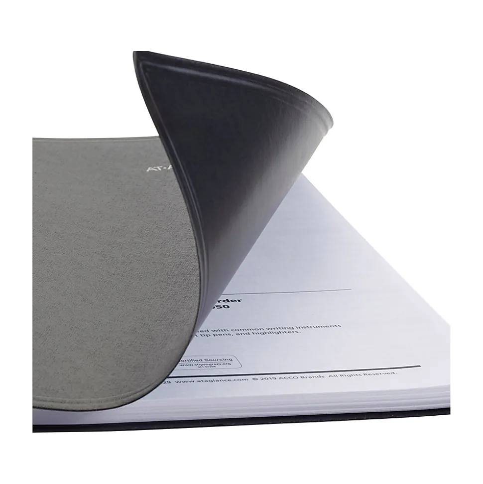 2025 AT-A-GLANCE DayMinder Executive 7" x 8.75" Weekly & Monthly Planner, Faux Leather Cover, Black (G546-00-25)