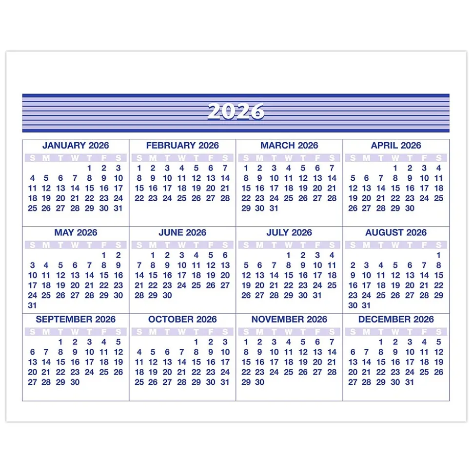 2025 AT-A-GLANCE Flip-A-Week 7" x 5.5" Weekly Desk Calendar Refill, White/Blue (SW705X-50-25)