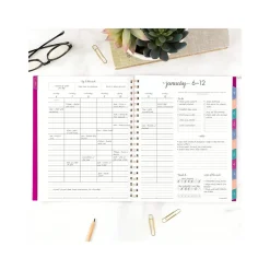 2025 AT-A-GLANCE Harmony 8.5" x 11" Weekly & Monthly Planner, Poly Cover, Beetroot (1099-905-56-25)