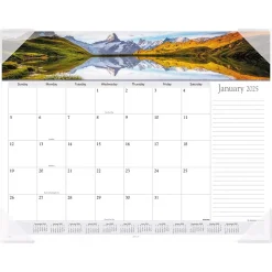 2025 AT-A-GLANCE Panoramic Landscape 21.75" x 17" Monthly Desk Pad Calendar (89802-25)