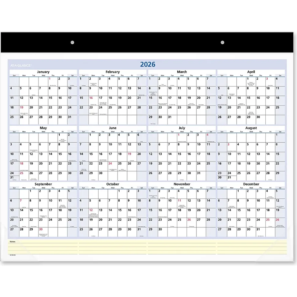 2025 AT-A-GLANCE QuickNotes 21.75" x 17" Monthly Desk Pad Calendar (SK700-00-25)