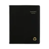 2024-2025 AT-A-GLANCE Recycled 8.25" x 11" Academic Weekly & Monthly Appointment Book, Faux Leather Cover, Black