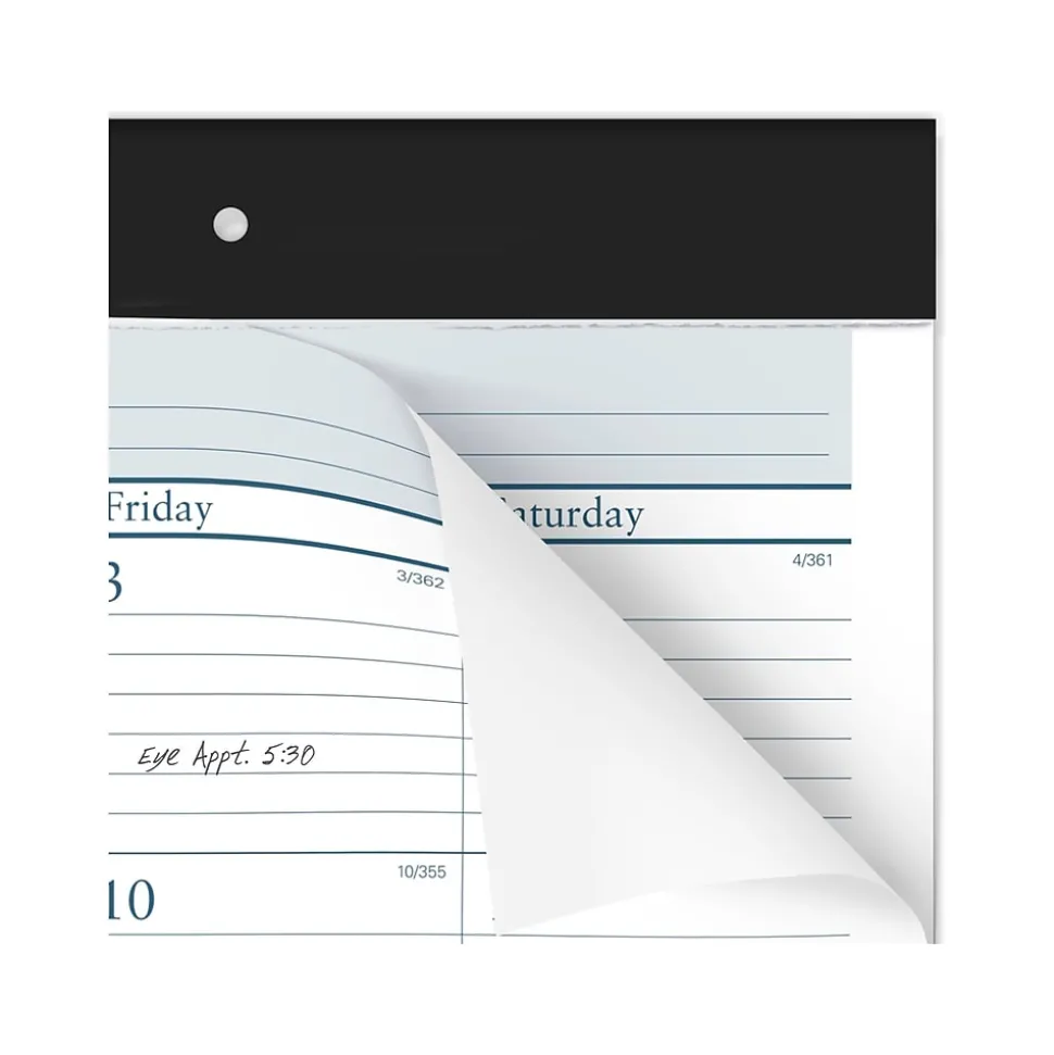 2025 AT-A-GLANCE Success 21.75" x 17" Monthly Desk Pad Calendar, White/Blue (ST24-00-25)