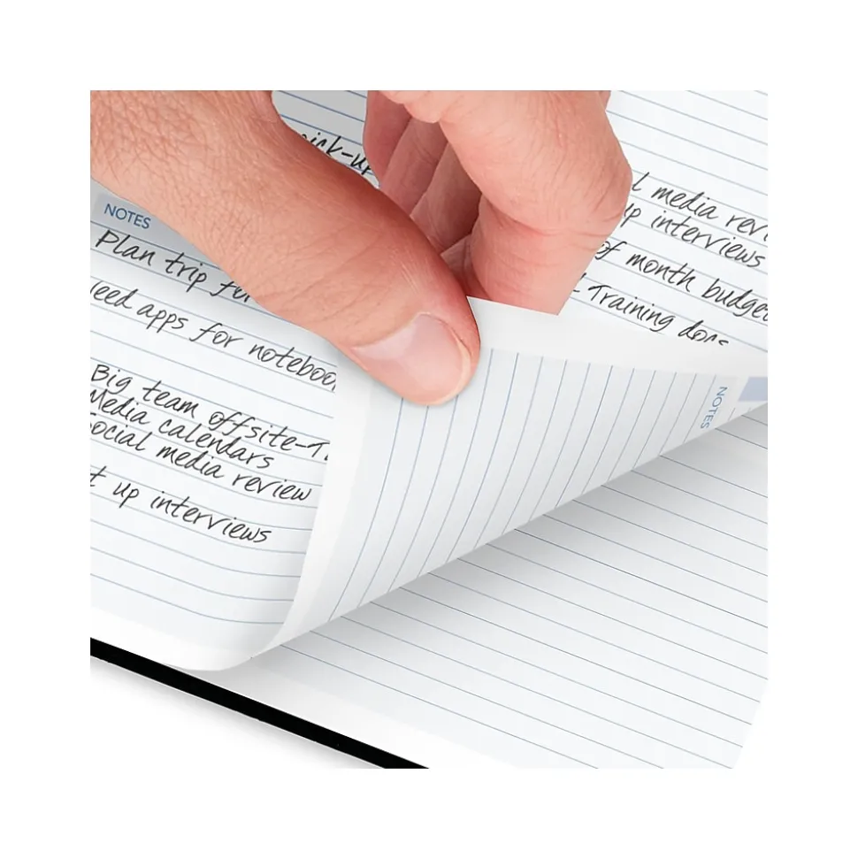 2025 AT-A-GLANCE The Action Planner 6.5" x 8.75" Daily Appointment Book, Faux Leather Cover, Black (70-EP03-05-25)