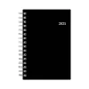 2025 Blue Sky 5" x 8" Daily & Monthly Planner, Plastic Cover, Solid Black (148362)