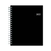 2025 Blue Sky 8.5" x 11" Daily & Monthly Planner, Plastic Cover, Black (150852)