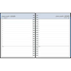 2025 Blue Sky 8.5" x 11" Daily & Monthly Planner, Plastic Cover, Black (150852)