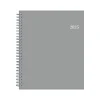 2025 Blue Sky 7" x 9" Monthly Planner, Plastic Cover, Gray (150854)