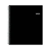 2025 Blue Sky 8" x 10" Monthly Planner, Plastic Cover, Black (150844)