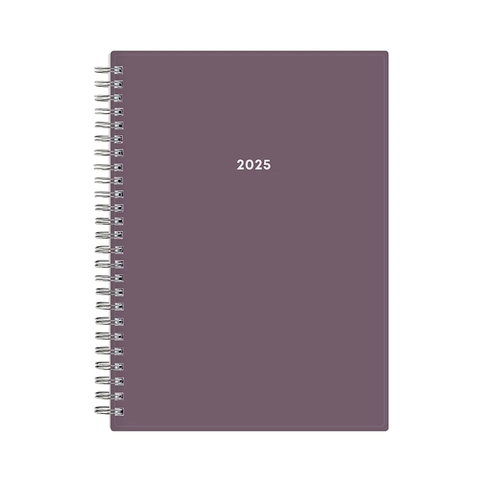2025 Blue Sky 5.88" x 8.63" Weekly & Monthly Planner, Plastic Cover, Purple (150540)