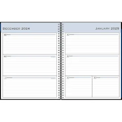 2025 Blue Sky 8.5" x 11" Weekly & Monthly Planner, Plastic Cover, Black (148339)