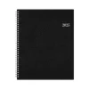 2025 Blue sky 8.5" x 11" Weekly & Monthly Appointment Book, Plastic Cover, Black (150848)