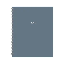 2025 Blue Sky 8.5" x 11" Weekly & Monthly Planner, Plastic Cover, Steel Blue (148317)