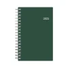 2025 Blue Sky 3.63" x 6.13" Weekly & Monthly Planner, Plastic Cover, Deep Forest Green (147967)