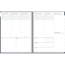 2025 Blue Sky 8.5" x 11" Weekly & Monthly Planner, Plastic Cover, Navy (147971)