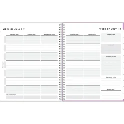 2024-2025 Blue Sky Amethyst 8.5" x 11" Academic Weekly & Monthly Student Planner, Plastic Cover, Ombre Purple (145014)