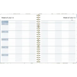 2024-2025 Blue Sky Aminah Rose 8.5" x 11" Academic Weekly & Monthly Planner, Gray Board Cover, Multicolor (150461)
