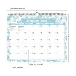 2025 Blue Sky Amitza Blue 15" x 12" Monthly Wall Calendar, Blue/White (148772-25)
