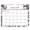 2025 Blue Sky Analeis 11" x 8.75" Monthly Wall Calendar, White/Black (100028-25)