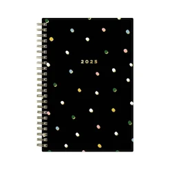 2025 Blue Sky Ashley G Small Dots 5" x 8" Weekly & Monthly Planner, Plastic Cover, Multicolor (148248)