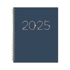 2025 Blue Sky Ashlyn Navy 8.5" x 11" Weekly & Monthly Planner, Plastic Cover, Multicolor (143957-25)