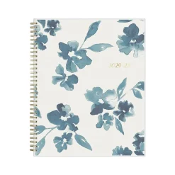 2024-2025 Blue Sky Bakah Blue 8.5" x 11" Academic Weekly & Monthly Planner, Plastic Cover, Blue/White (131951-A25)