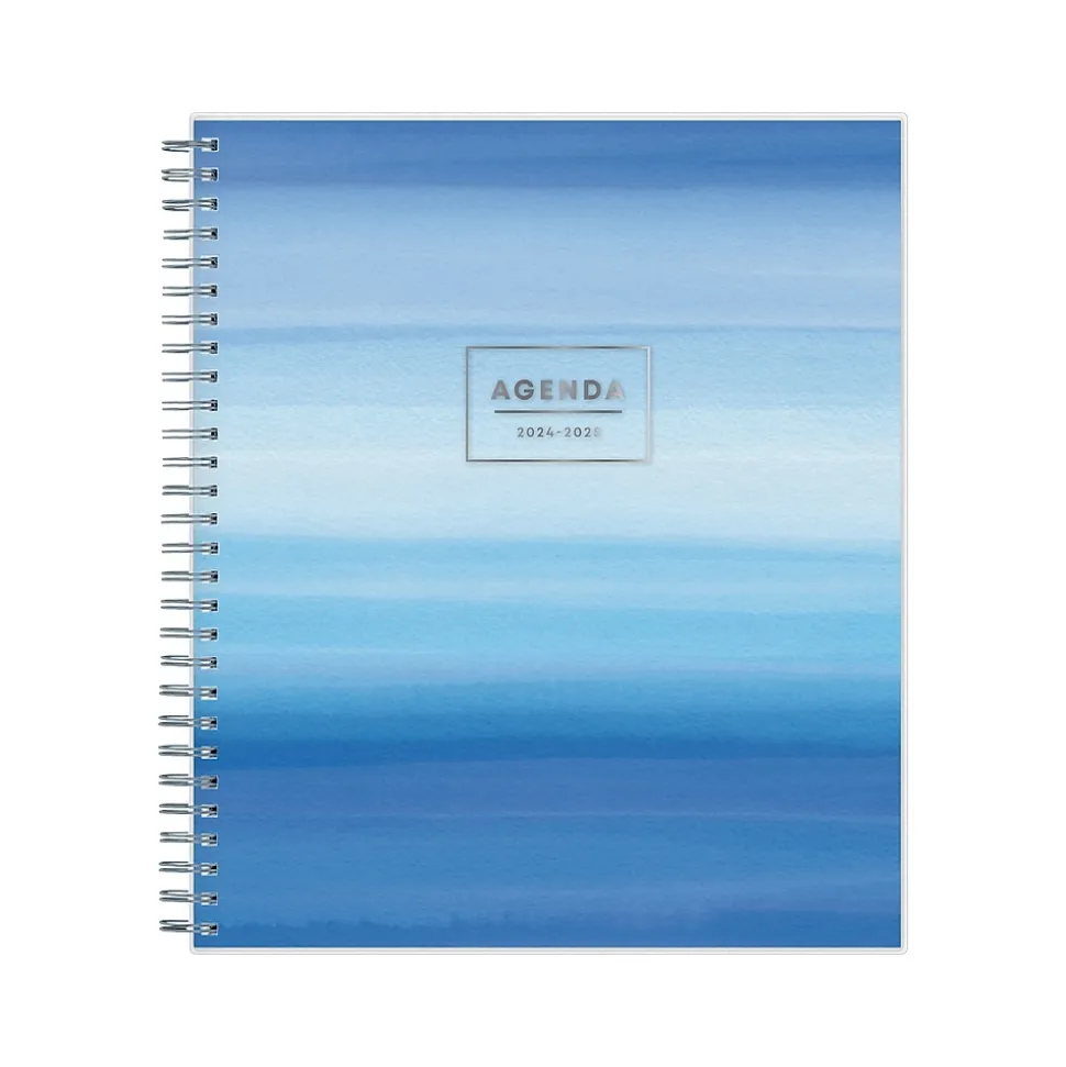 2024-2025 Blue Sky Chanson 8" x 10" Academic Monthly Planner, Plastic Cover, Blue (128693-A25)