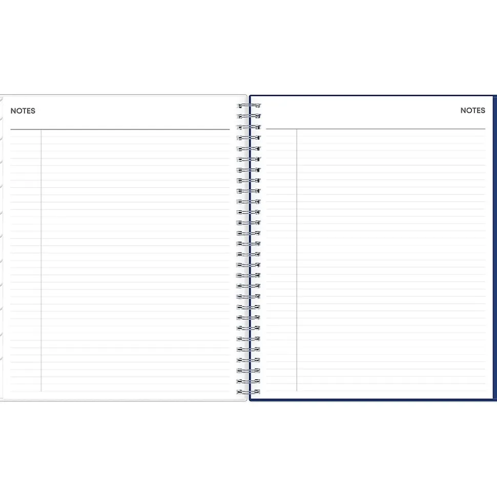 2024-2025 Blue Sky Chanson 8" x 10" Academic Monthly Planner, Plastic Cover, Blue (128693-A25)