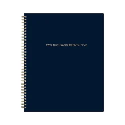 2025 Blue Sky Cheeyna 8.5" x 11" Weekly & Monthly Planner, Plastic Cover, Navy (147946)