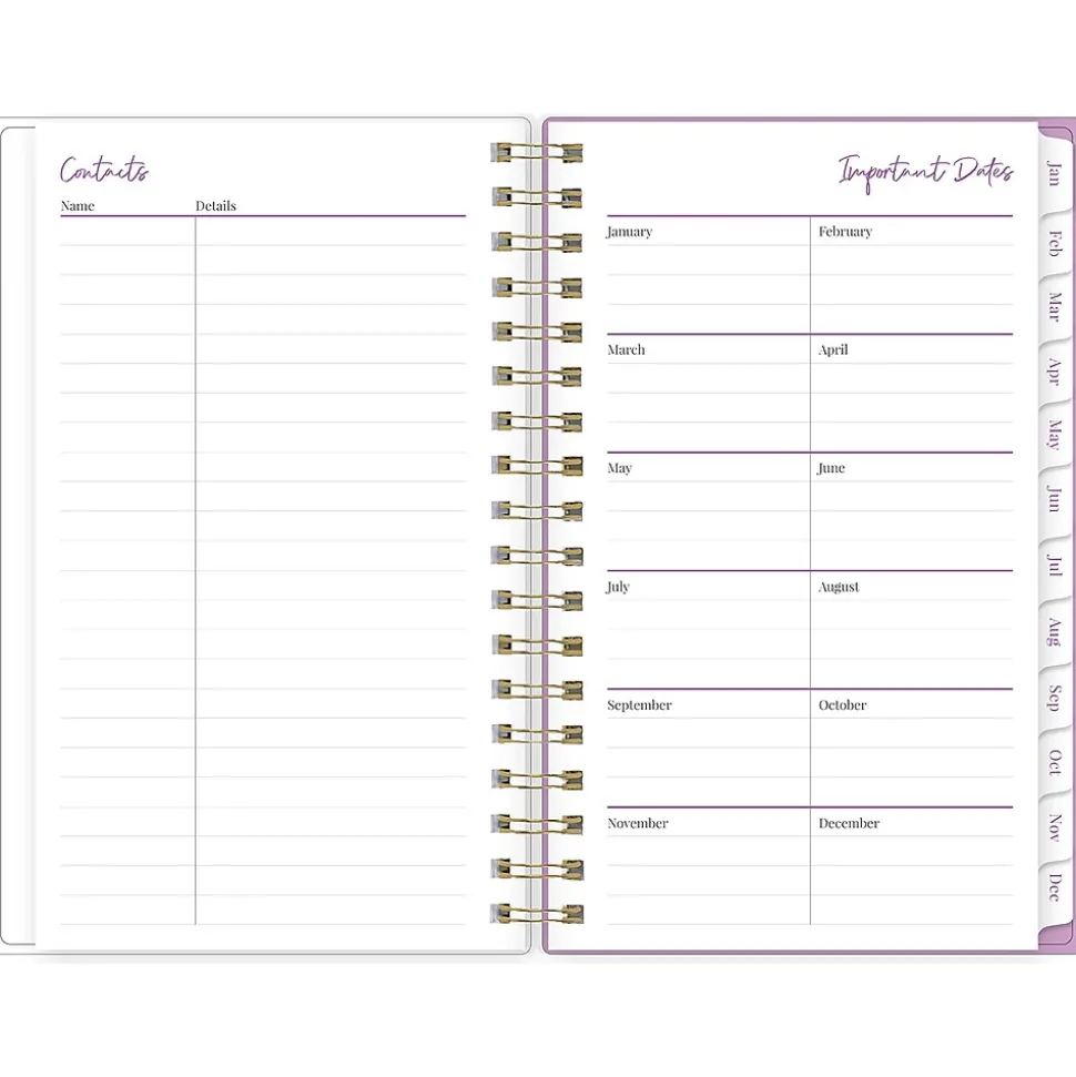 2025 Blue Sky Citrus Sunrise 3.63" x 6.13" Weekly & Monthly Planner, Plastic Cover, Multicolor (148028)