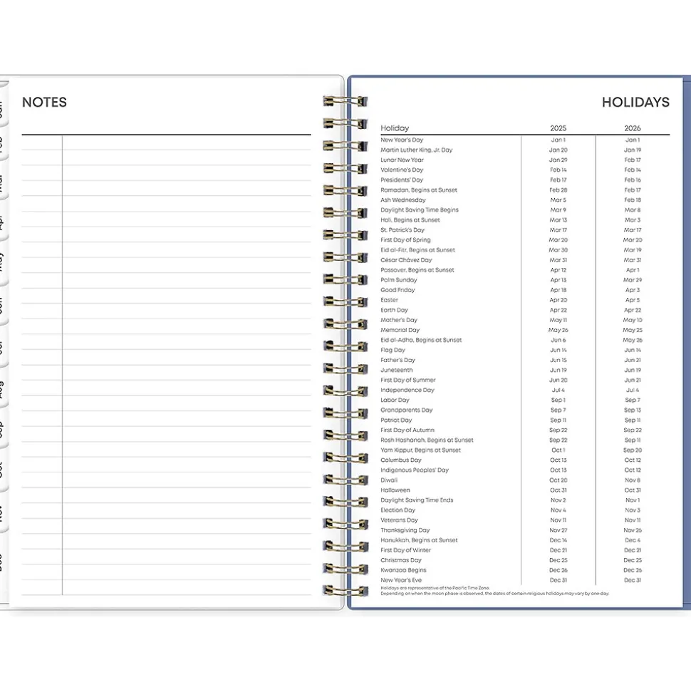 2025 Blue Sky Cocorrina 5" x 8" Weekly & Monthly Planner, Plastic Cover, Multicolor (143694-25)